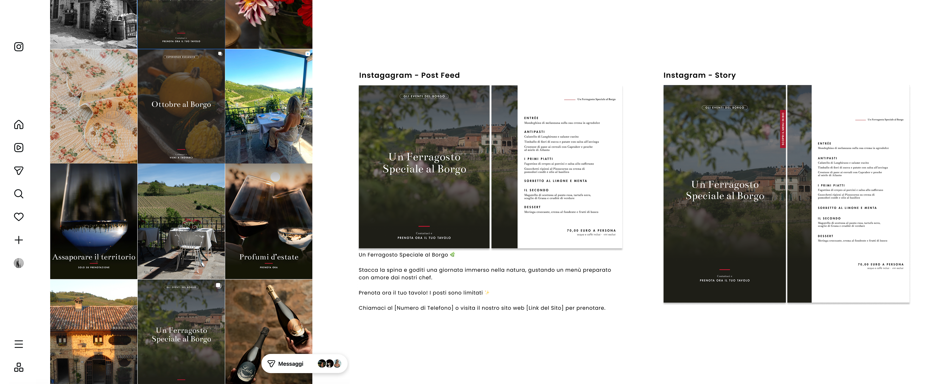 Griglia Instagram dopo il restyling della pagina