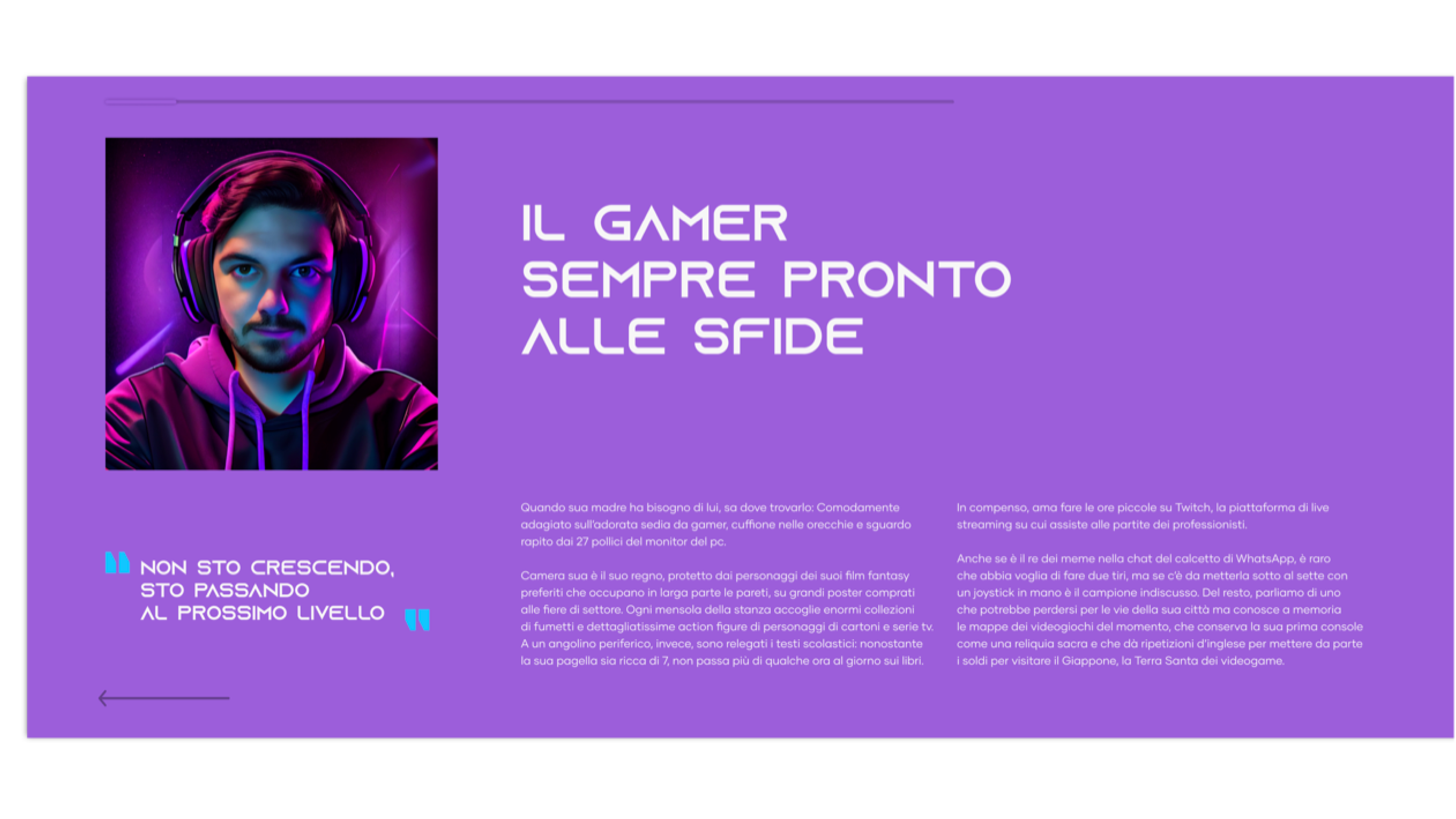 Conosciamo il nostro gamer